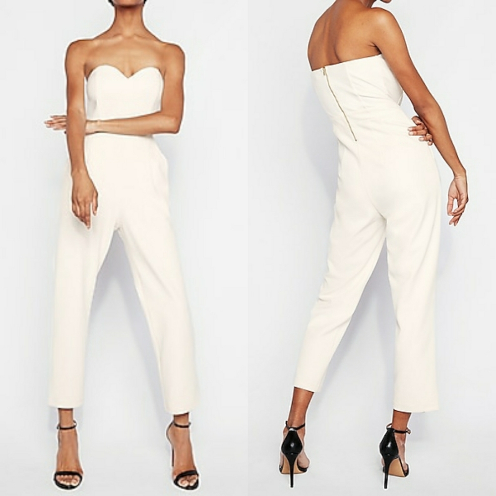 Strapless Sweetheart Neckline Jumpsuit